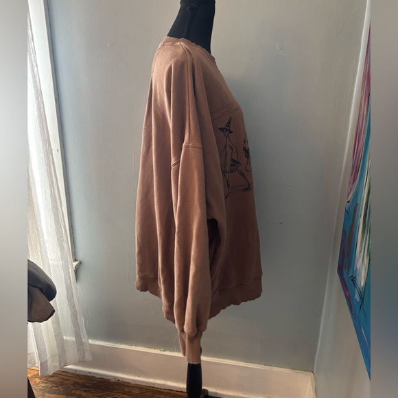 American eagle Halloween oversized sweatshirt womens XL trick or treat ghost - Picture 6 of 7
